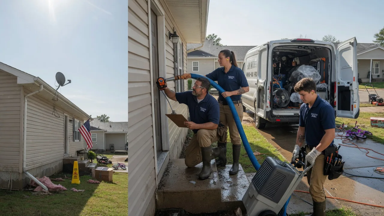 Ceiling Water Damage Restoration in Pulaski, WI near me
